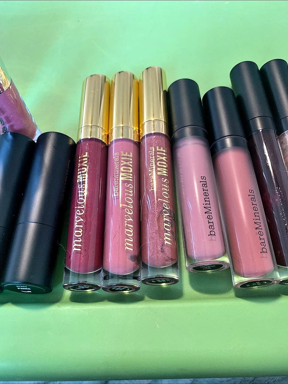 bareminerals Buxom, Marvelous Moxie, lip gloss & Shadow sticks